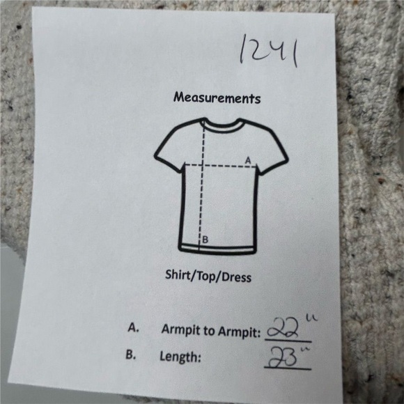 Ruby Moon Women's V-Neck Knit Sweater Ivory Confetti Size M - Picture 6 of 7